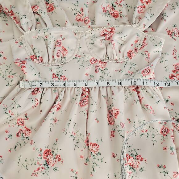 WeWoreWhat Corset High Low Maxi Dress Dainty Floral Size 0 - Picture 14 of 14
